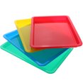 thumbnail image 1 of 4 Pcs Plateaux d'Art Assortis Plateaux Carrés Plats pour Projets Diy Utilisation en Classe, 1 of 8