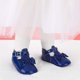 thumbnail image 4 of Azul Oscuro 13cm Pajarita Niñas Bailarina Bebé Niña Zapatos Con Cordones Suela Suave Antideslizante, 4 of 5