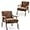 Brown, variant on Tabaray Living Room Chairs, Mid Century Modern Chair, Living Room Accent Chiar with Arm, Rustic Lounge Chair with Wood Frame, Comfortable Velvet Side Chair for Bedroom, Reading Nook Chairs, Black