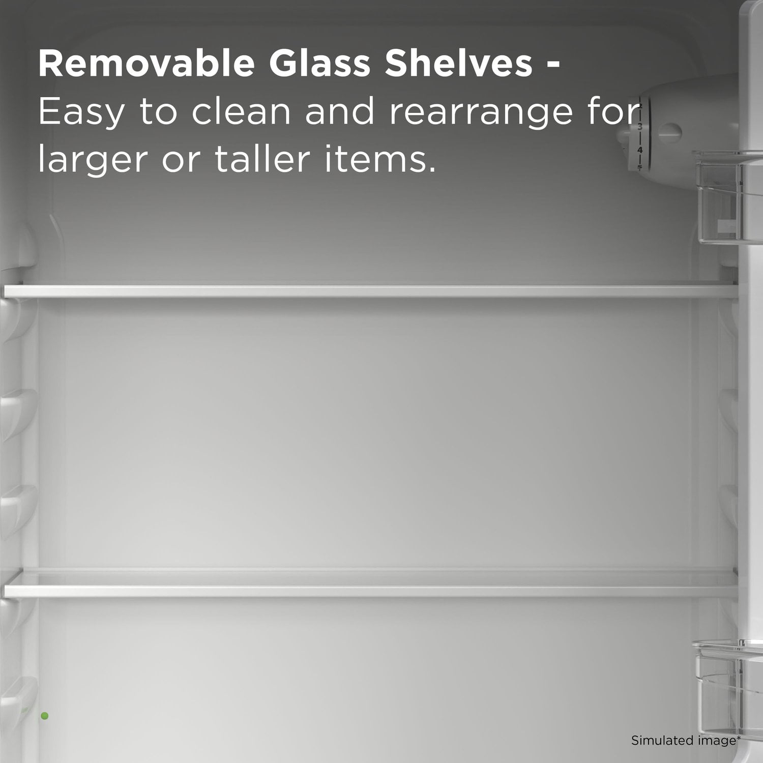 TCL Silver Compact Two Door Refrigerator with Freezer for Kitchen, Garage & Office, 4.7 Cu. Ft.
