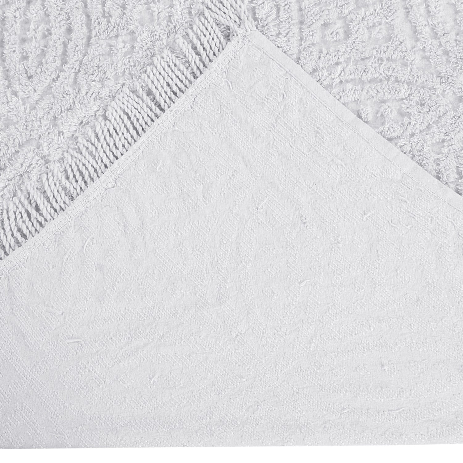 Better Trends White Wedding Ring 100% Cotton Bedspread, Full/Double