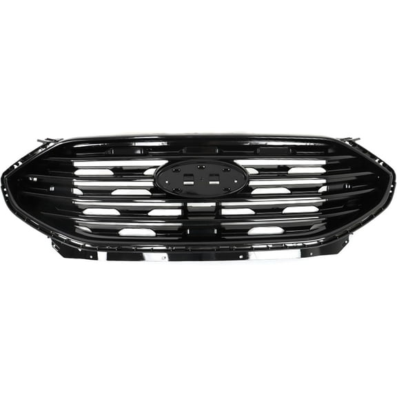 OTTULUR Gloss Black Grille Front Bumper Grill Covers Replacement for Edge 2019 2020 2021 2022