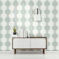 thumbnail image 2 of Brewster Phaius Green Trellis Wallpaper, 20.5-in by 33-ft long roll, 2 of 3