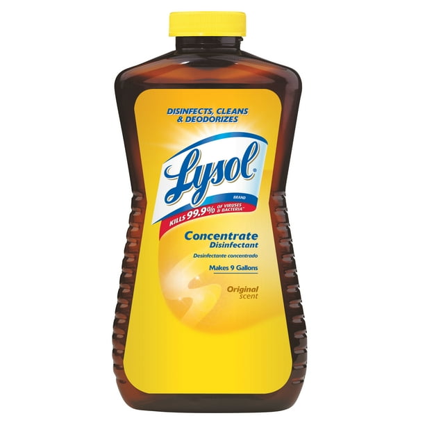 LYSOL Concentrate Disinfectant, Original Scent 12 Oz (Pack of 4