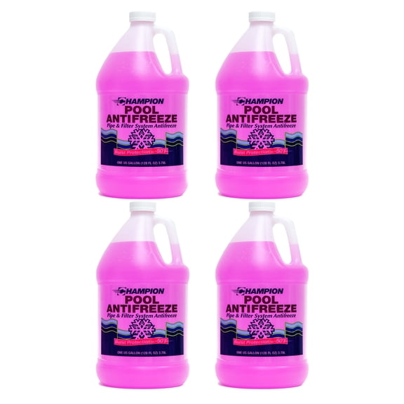 Swimming Pool Anti-Freeze, -50 Degrees, Non-Toxic | 1 Case (4 Gallons)