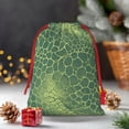 thumbnail image 6 of Super Soft Fabric Gift Bag Contraction Free Bag Mouth Pull Rope Design Red Ribbon Mouth For The Festival Snake Skin Print Style Lightgreen_4 Small, 6 of 8