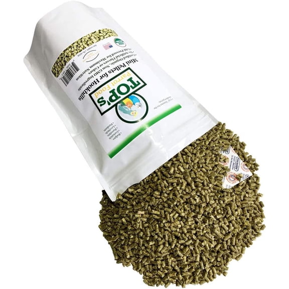 TOP’s Parrot Food Mini Pellets for Small Birds, Non-GMO Organic Bird Food, Peanut & Corn Free Diet for Parakeets, Budgies, Lovebirds, Parrotlets, Canaries & Finches, Cold-Pressed Bird Pellets, 1 lb.