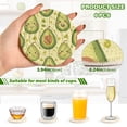 thumbnail image 3 of Avocadoes 6 Pcs Drink Coasters with Holder Absorbent Coasters Woven Coasters for Drinks Table Desk Protection Home Decor, 3 of 7
