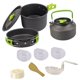thumbnail image 5 of Juego de utensilios de cocina para acampar, juego de cocina portátil para acampar para mochileros, caminatas al aire libre y para picnic verde Sunnimix Utensilios de cocina para campamento, 5 of 8