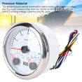 thumbnail image 6 of M Buder 85mm (3.375 inches) 3 in 1 Electrical Tachometer Oil Pressure Water Temp Gauge 6000 RPM 0-150 PSI for RV Yacht Truck with 7 Colors Backlight White Dial Silver Bezel, 6 of 9