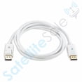 thumbnail image 5 of SatelliteSale DisplayPort DP Cable Mâle à Mâle Fil Universel PVC Cordon Blanc 3 Pieds, 5 of 5