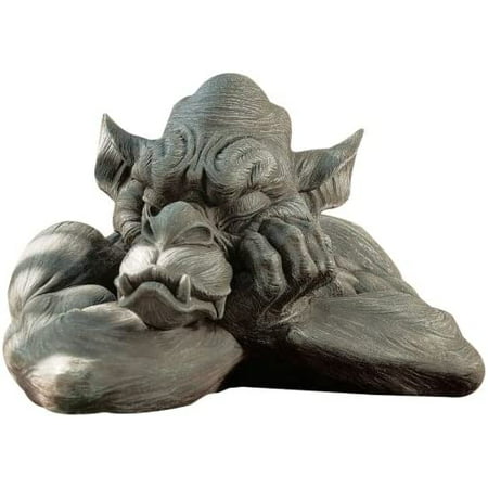 Toscano Goliath the Gargoyle Sculpture Dimensions: 17 Wx12 Dx11.5 H 10 lbs. Hand-cast using real crushed stone bonded with high quality designer resin Each piece is individually hand-painted in a faux stone finish Exclusive to the Design Toscano brand and perfect for your home or garden