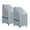 Gray, variant on Patio Swivel Lounge Chair Covers Waterproof, 1 Pack Outdoor Rocking Chair Covers for Patio Lawn Garden Wicker Furniture, 25.5"W x 25.5"L x 47.2"H, Black