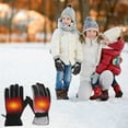 thumbnail image 4 of Lovzfmll Kids' Ski Gloves for Boys and Girls, Winter Outdoor Snow Mittens, Riding Gloves with Fleece Lining and Non-Slip Palm for Age 5-9 Years, Black, 4 of 9