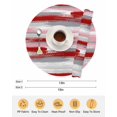 thumbnail image 6 of 15 Inch Round Placemats Set of 4, Red Pink Gray Stripes Non Slip Heat Insulation PP Table Mats, Modern Abstract Minimalist Retro Washable Place Mats for Kitchen Dining Party Table Decor, 6 of 7