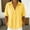 Yellow, variant on OGLCCG Cotton Linen Shirts for Women Half Sleeve Lapel Snap Shirt Casual Loose Fit Summer Beach Vacation Blouse Dressy,Army Green 1