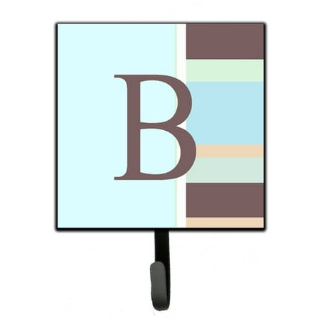 

Carolines Treasures CJ1003-BSH4 Letter B Initial Monogram - Blue Stripes Leash or Key Holder 7Hx4.25W multicolor