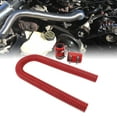 thumbnail image 1 of FLEXIBLE STAINLESS STEEL RADIATOR HOSE KIT WITH BILLET CLAMPS UNIVERSAL COOLANT WATER HOSE 36 INCH FOR ENGINE COMPARTMENT AND MORE, 1 of 7
