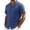 #0212-Navy, variant on Qiyinn Mens Button Down Shirt Short Sleeve Textured Cuban Shirts Lightweight Breathable Summer Beach Casual Shirt