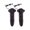 Black, variant on Ciro Lighted Forkini Lower Leg Custom Covers, Sold in Pairs -Chrome Finish 43001