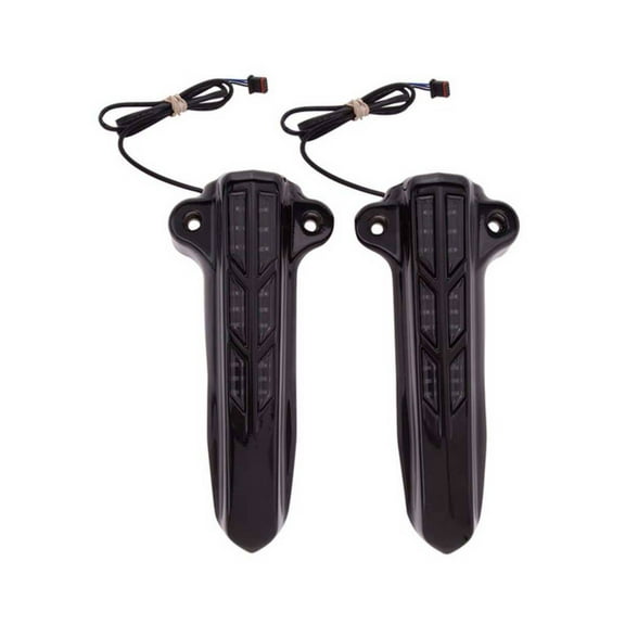 Ciro Lighted Forkini Lower Leg Custom Covers, Sold in Pairs - Black Finish 43003