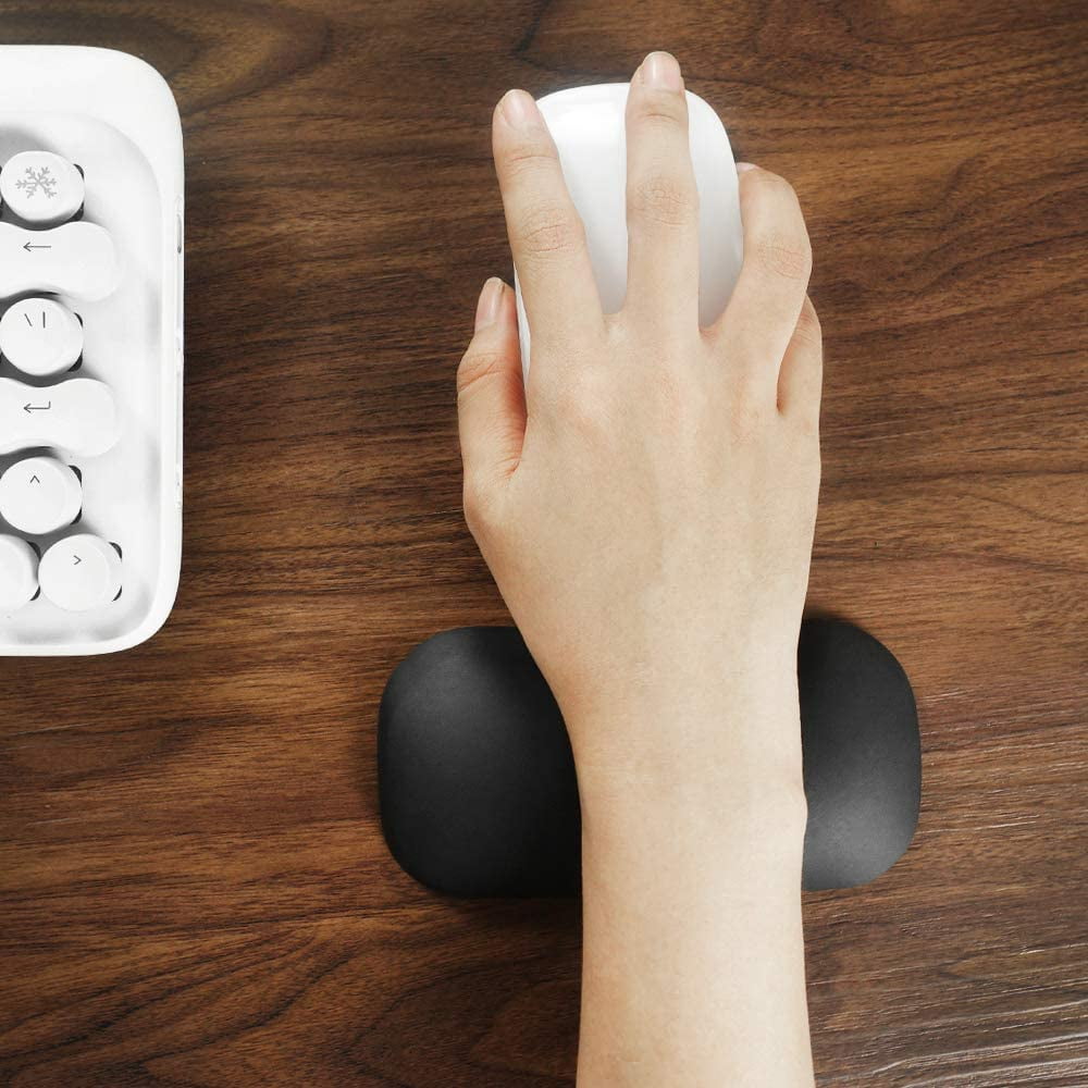 EXCOVIP Ergonomic Memory Foam Mouse Wrist Rest Support,Black Wrist Rest