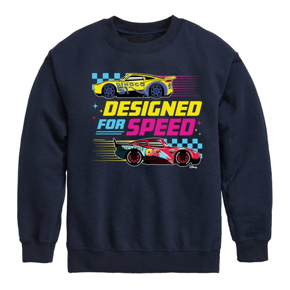 Cars - Designed For Speed - Toddler & Youth Crewneck Fleece Sweatshirt