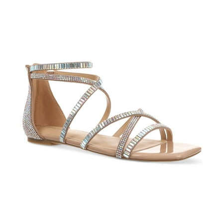 Thalia Sodi Womens Dana Flat Sandals Nude 6M