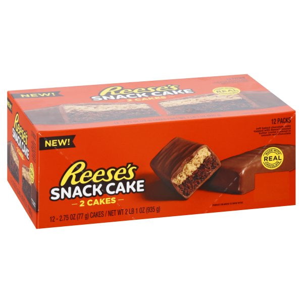 Reese's Snack Cake, 2 Cakes Per Pack (2.75 oz), 1 Box (12 Count