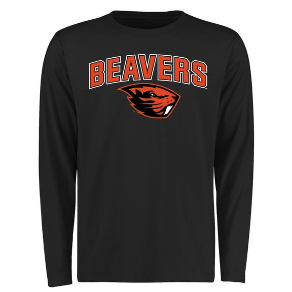 Men's Black Oregon State Beavers Proud Mascot Long Sleeve T-Shirt