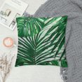 thumbnail image 2 of Chilfamy  Throw Pillow Cover Tropical Green Leaves Summer Palm Leaf Hawaii California Tree Jungle Decor Lumbar Pillow Case Cushion for Sofa Couch Bed Queen Size 22x22in, 2 of 5