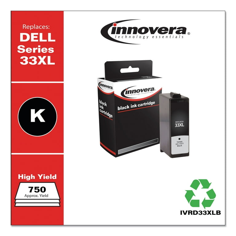 Remanufactured Black Ink, Replacement for 33XL (T9FKK331-7377), 750 Page-Yield Remanufactured Black Ink, Replacement for 33XL (T9FKK331-7377), 750 Page-Yield