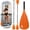 Flame Orange, variant on SUP Paddle, Stand Up Paddle Board Paddle Lightweight Adjustable 4- Aluminium Kayak Paddles, Lock Design Floating Alloy Shaft Paddle for Paddle Board