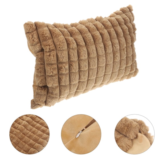 UPGRATOR 2Pcs Multifunction Coffee Pillow Covers Square Pillowcase Soft Home Pillowcase for Bedroom