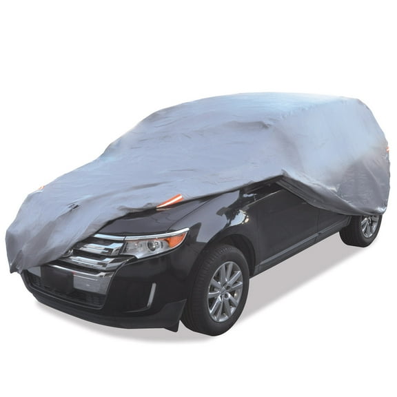 Motor Trend Ultra-Sonic Waterproof SVU & VAN Cover - Heavy Duty Outdoor Fleece-Lined Sonic Coating - Ultimate Protection (4 Sizes)