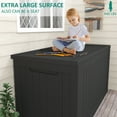 thumbnail image 2 of Devoko 230 Gallon Outdoor Box Deck Plastic Resin Storage Box Large Capacity, Black, 2 of 7