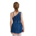thumbnail image 2 of YONGHS Kids Girls Sequin Ballet Lyrical Dance Dress Sleeveless Spaghetti Leotard Tutu Dress Navy Blue 12, 2 of 7