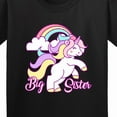 thumbnail image 4 of Inktastic Big Sister Unicorn Youth T-Shirt, 4 of 5