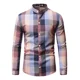 thumbnail image 1 of Camisa Casual Con Botones A Cuadros Para Hombre, 1 of 8