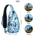 thumbnail image 4 of Classic Plaid Crossbody Backpack, Lightweight Anti-theft Sling Bag with Rustic Checkered Print, Adjustable Strap, Ideal for Gym, Work, and Outdoor Travel, 4 of 5