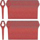 thumbnail image 3 of Paquete de 50 cuchillas compatibles con la bordeadora Ferrex Aldi Far 20-i, cuchillas de repuesto para la bordeadora inalámbrica Ferrex, 3 of 5