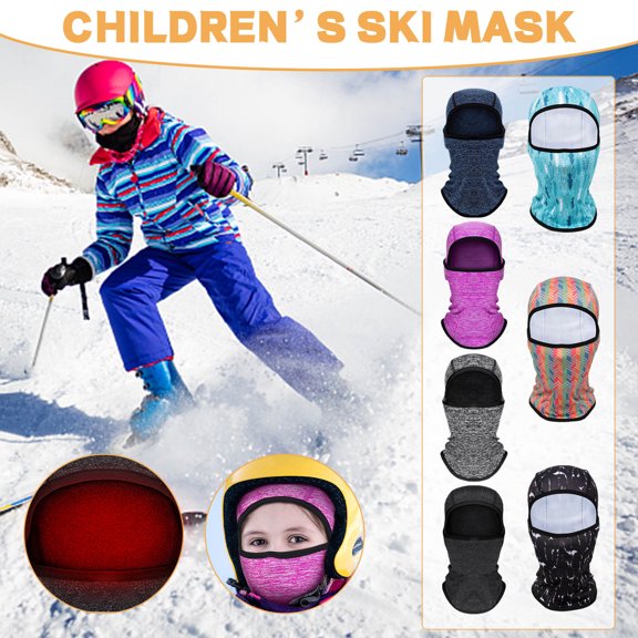 Fnochy Toddler Boys Winter Hat Windproof Kids Warm Ski Full Face Cover Baby Girls Cold Weather Snow Hat