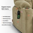 thumbnail image 3 of MCombo Oversized 27.2" Seat Width Dual Motor Power Recliner Lift Chair with Vibration and Heat for Height 5'3"-5'9", Infinite Position, 3 of 10