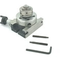 thumbnail image 4 of Assorts 3"Inch II 80 mm Low Profile Milling Rotary Table (50 mm 3 Jaws Chuck with Back Plate & M6 Clamp Kits), 4 of 6
