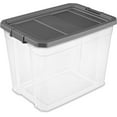 thumbnail image 2 of Sterilite Stacker Modular Storage Box - Stackable Plastic, 108 Qt - 8 Pack, Gray, 2 of 9