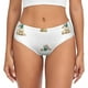 thumbnail image 1 of Fotbe Rabbit Blowing Dandelions Calzones Estampados para Mujer – Ropa Interior de Algodón, Cómoda, Suave y Elástica-Medium, 1 of 6