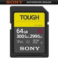 thumbnail image 3 of Sony 64gb Sf-g Series Tough Uhs-ii Sdxc Memory Card 300/299mb/s Speed Sf-g64t, 3 of 5