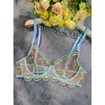 thumbnail image 2 of Light Blue Floral Lace Lingerie Set (BLUE, S), 2 of 5