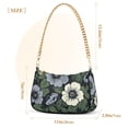thumbnail image 3 of FORMRS Womens Shoulder Bag with Chain Strap Clutch Purse Cute Tote Handbag, Dark Floral, 3 of 7