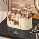 thumbnail image 1 of Makeup Organizer Box | Transparent Plastic Drawer Style | Rotating Compartment | Multi-Section Storage | Cosmetic & Lipstick Holder | Pen & Stationery Rack | 8x4.5x4.3 in | Durable Countertop Storage, 1 of 6